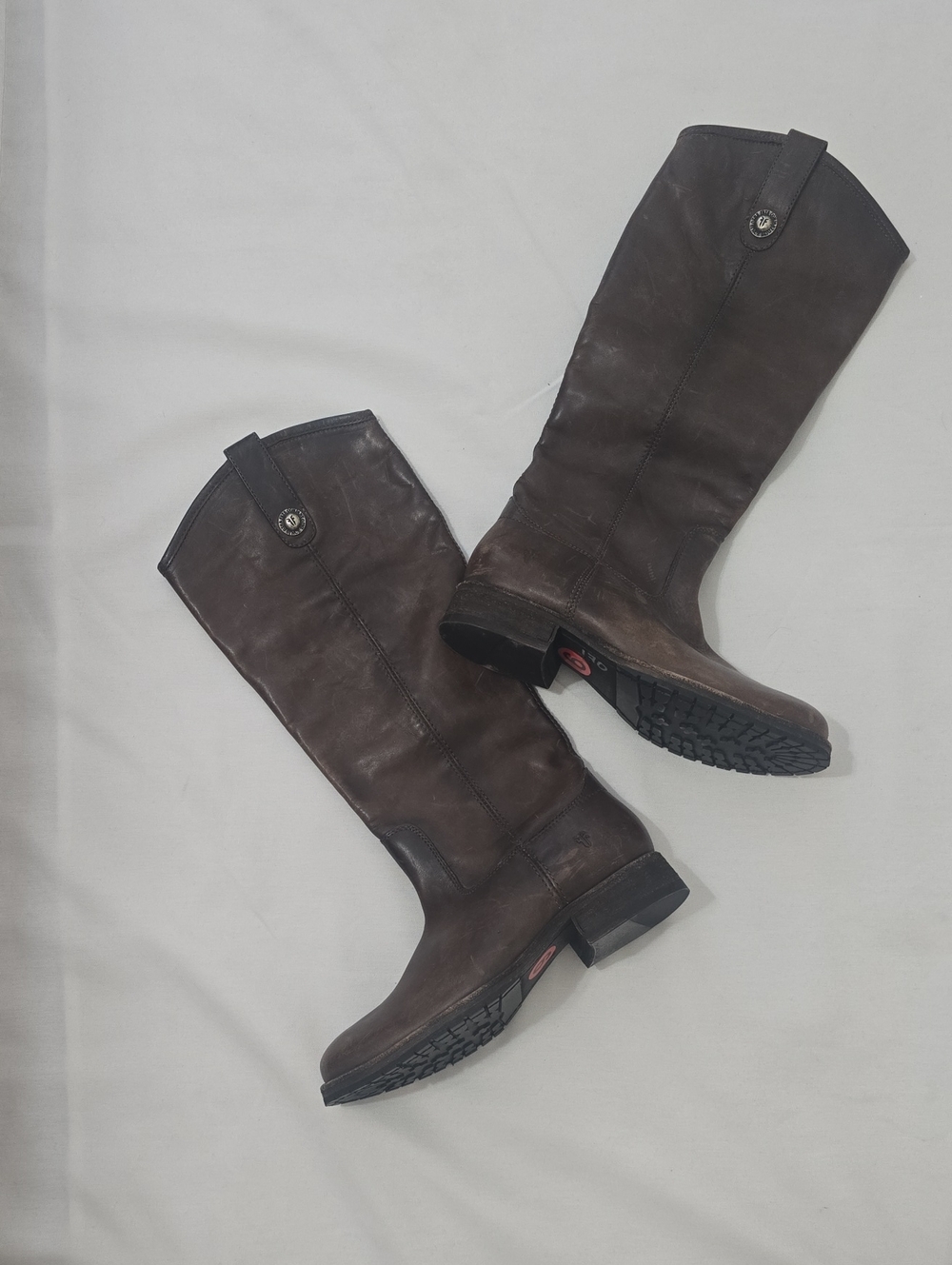 Frye Women's Dark Brown Over-the-Knee Leather Boots 6B